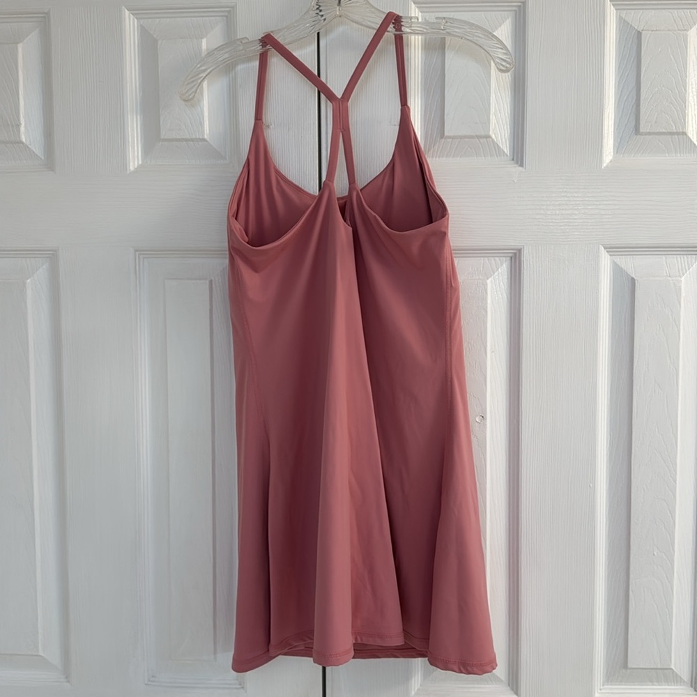 Halara: Like New - Dusty Pink Athletic Dress with Built-in Shorts Size Medium - Picture 2 of 3